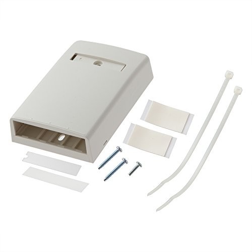 Panduit CBX4WH-AY Mini-Com Surface Mount Box 4 Module Space w/ Adhesive Backing