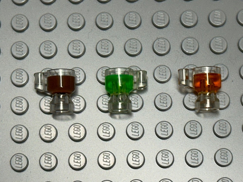 Lego Minifig Food Trans Clear Mugs Set