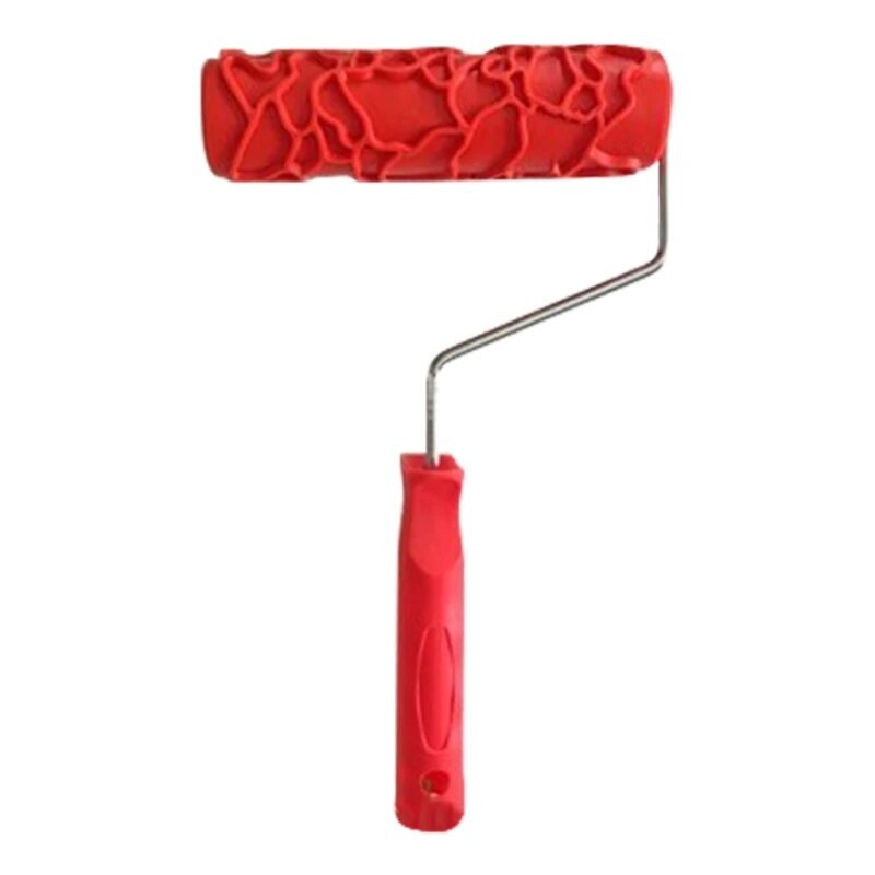 Embossed Texture Painting Tools Decorative Paint Roller Pattern For Wall Rubber