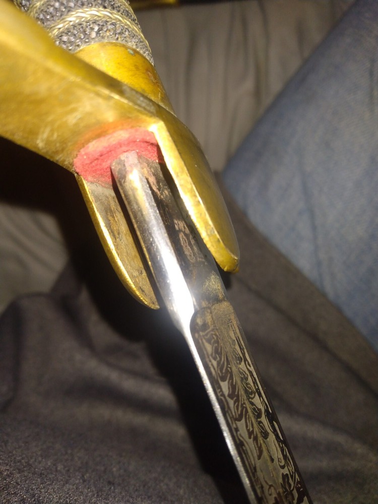 WW1 GERMAN Engraved blade Field Artillery SWORD