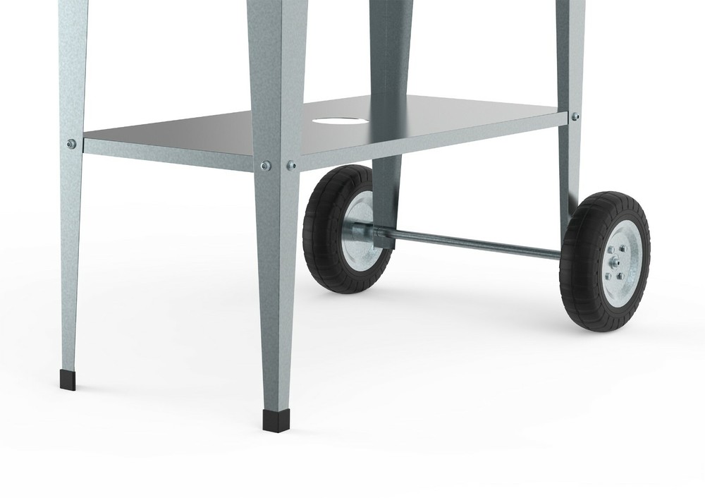 Herstera Garden Trolley Planter, Galvanized
