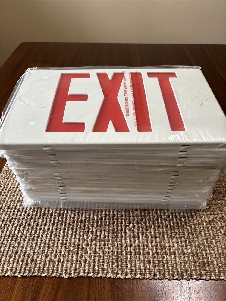 LED Exit Light Faceplate Lot Of 15