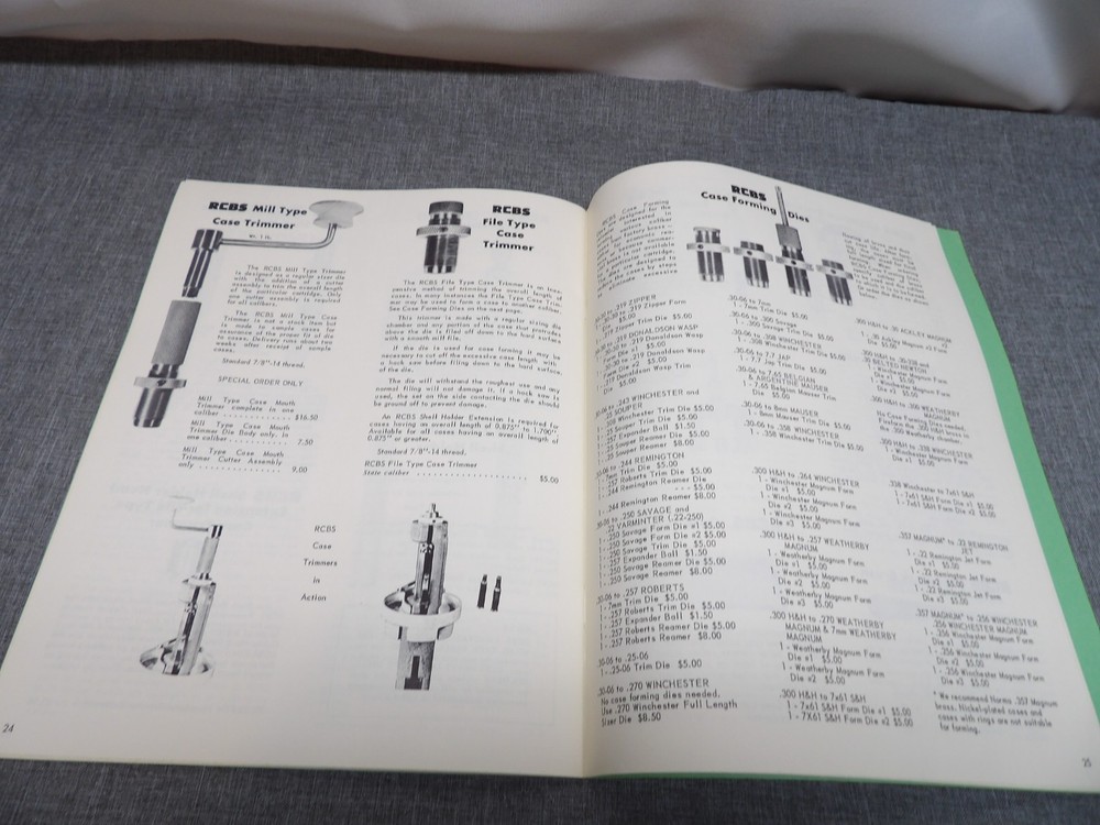 1962 RCBS Precisioneered Reloading equipment Catalog 29 Pages