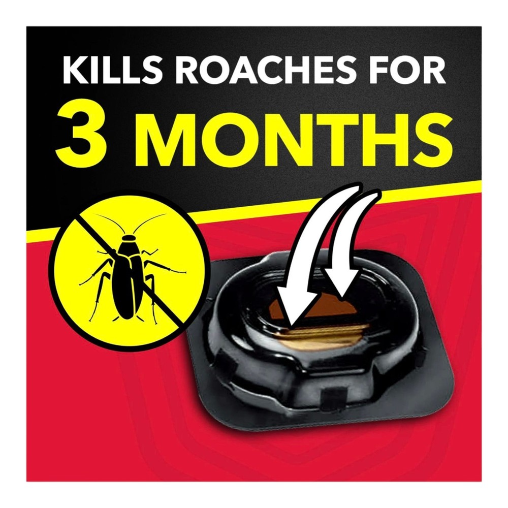 RAID Double Control Large Roach Baits 8 Count Defense System Kills For 3 Months