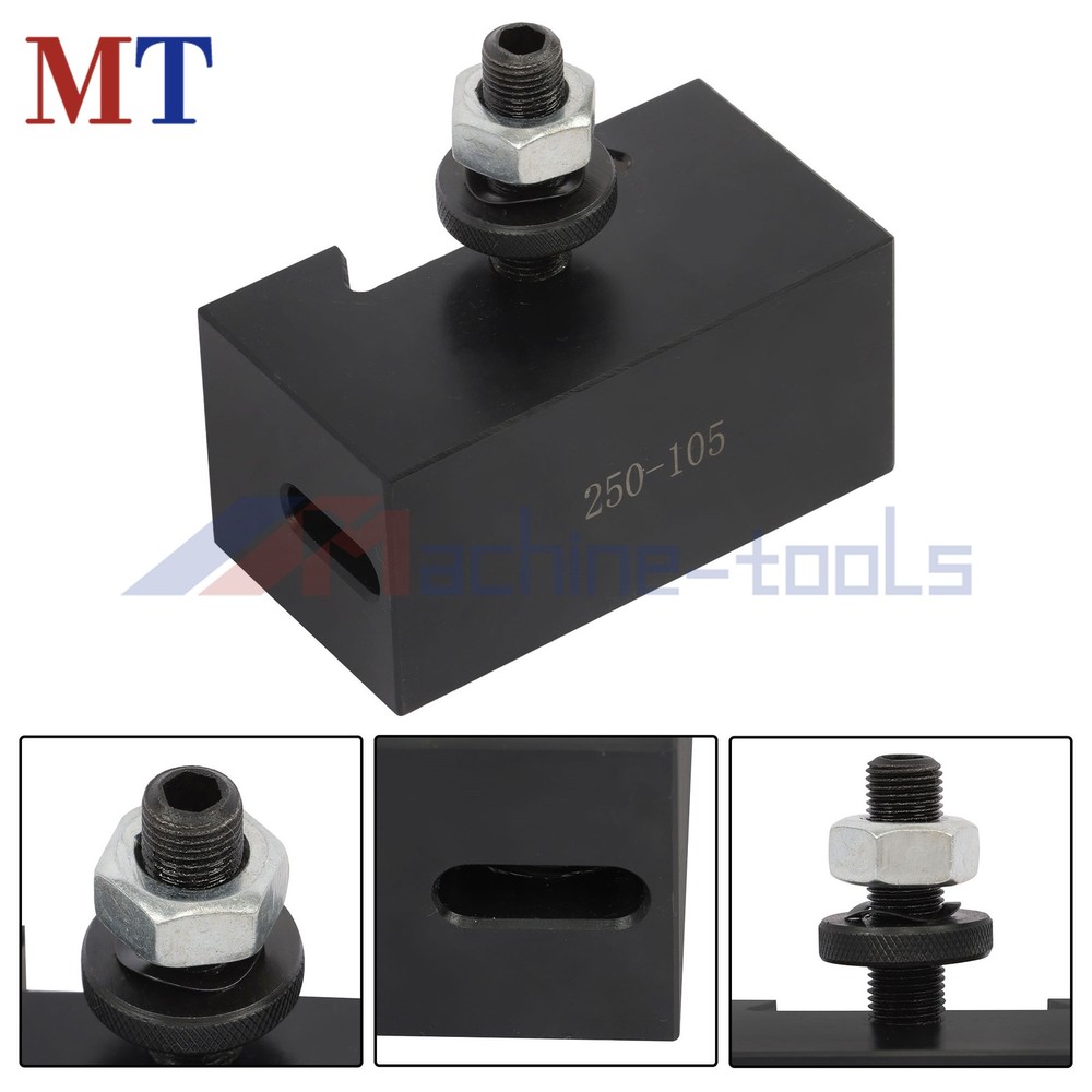 AXA 250-105 Morse Taper #2 Holder With #5 Tool Post Quick Release