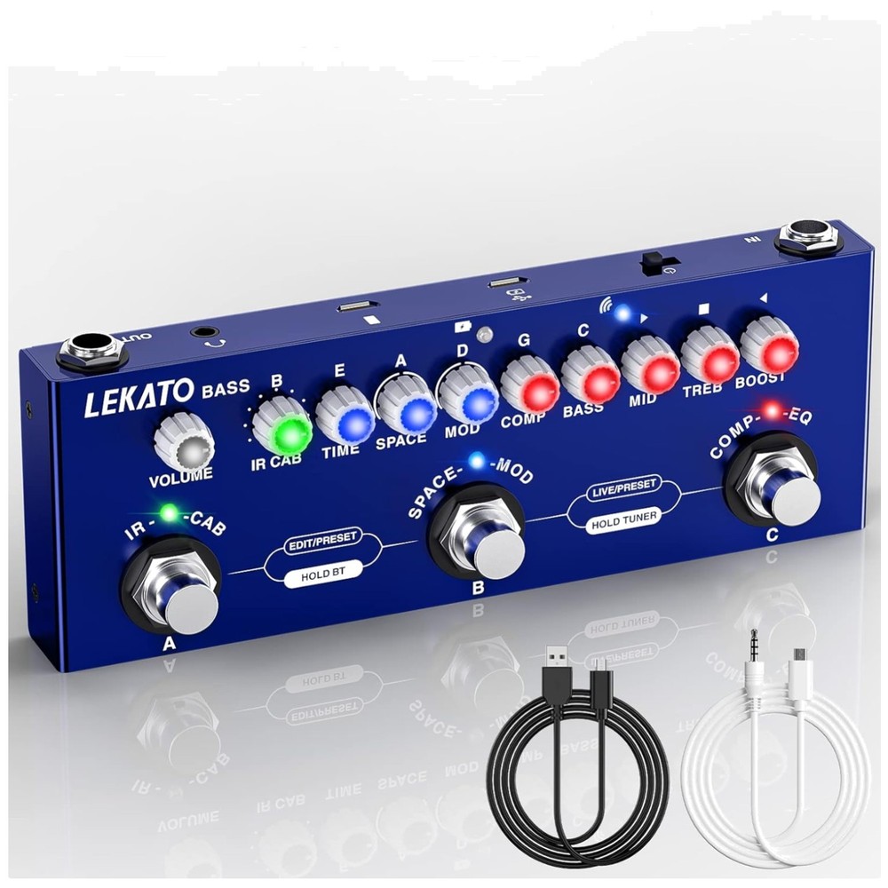 Bass Effects Processor with 3.5mm Headphone Out