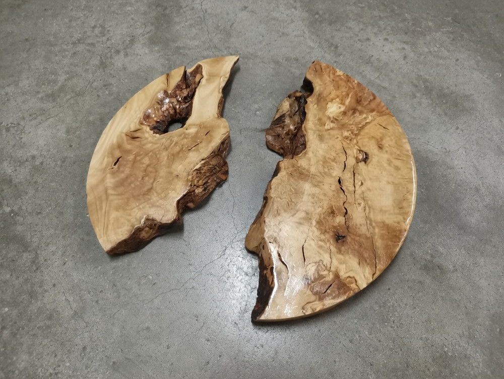 Round Olive 16" Slabs for Epoxy River Projects Barstools Cutting Boards