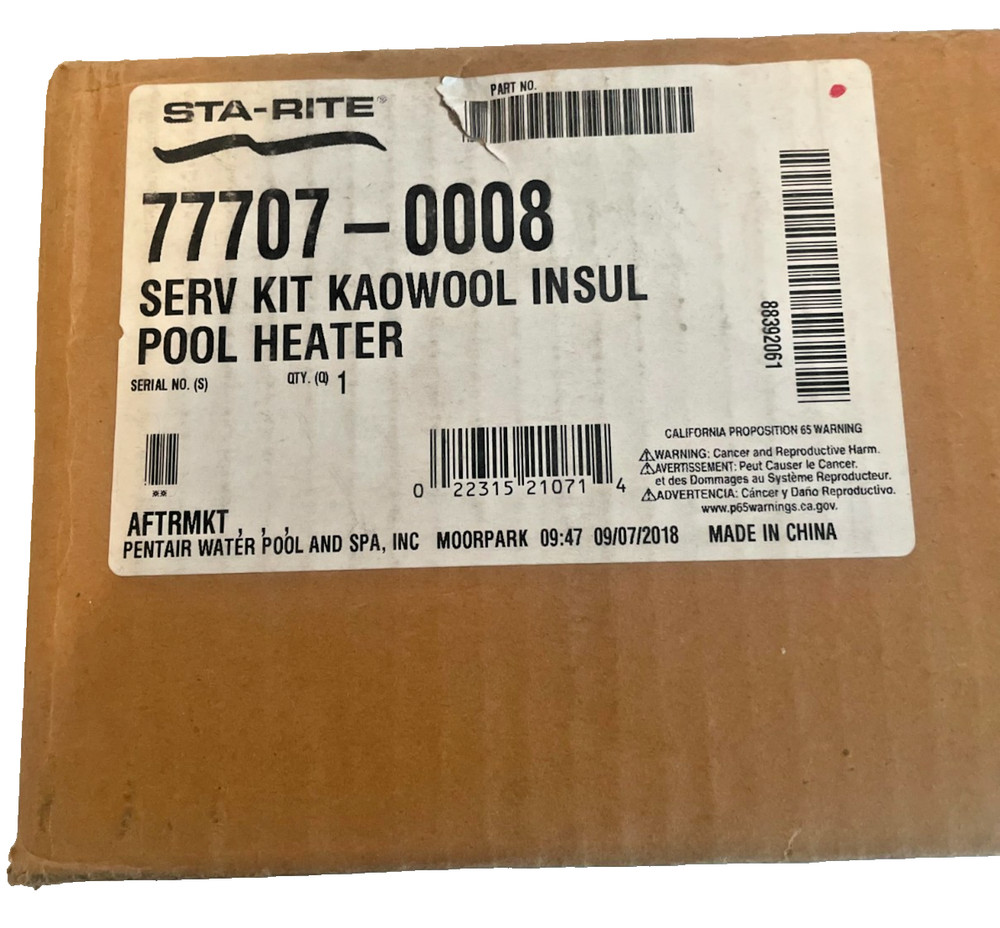 Pentair/Sta-Rite Heater Insulation Kit for Max-E-Therm & MasterTemp 77707-0008