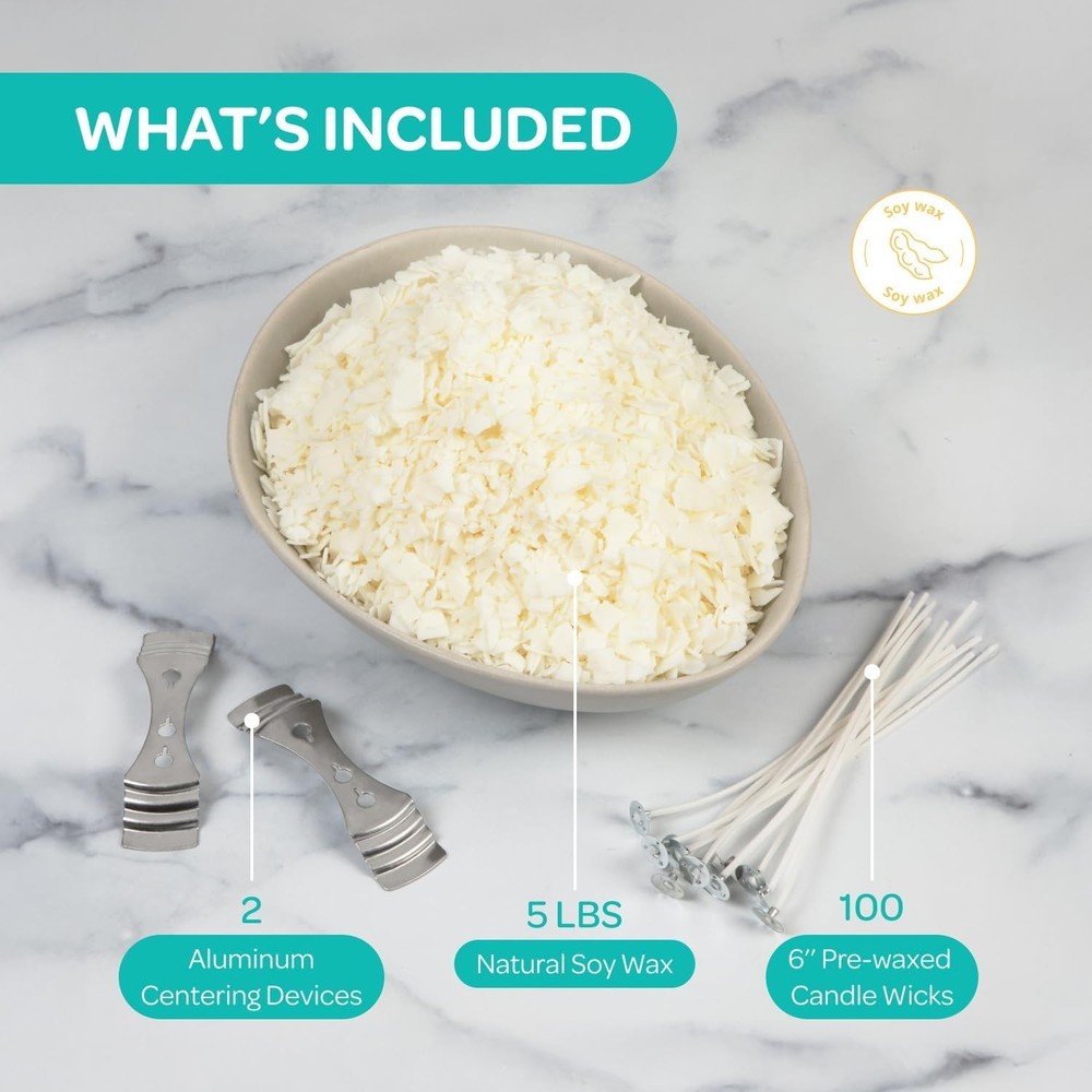 DIY Candle Making Set with Soy Wax