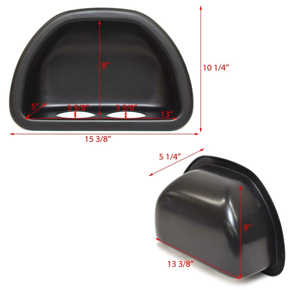 Hurricane Boat Cup Holder Side Panel | Matte Black