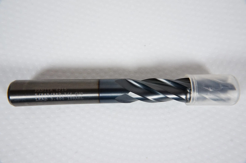 4 Flute 5/8" x 2-1/4" x 5" Variable Helix Solid Carbide End Mill - TiALN