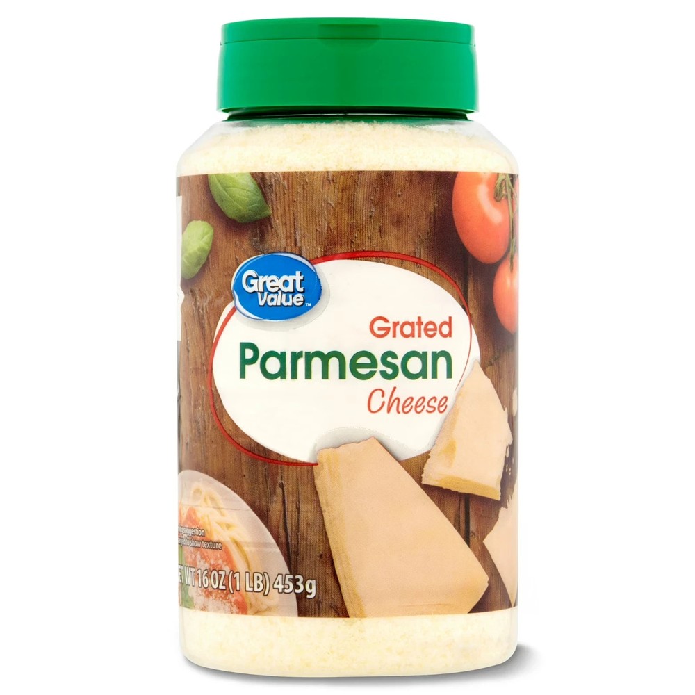 Great Value Grated Parmesan Cheese, 16 oz Bottle