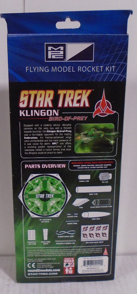 MPC FLYING MODEL ROCKET KITS 2 DUCK DODGERS & 1 STAR TREK