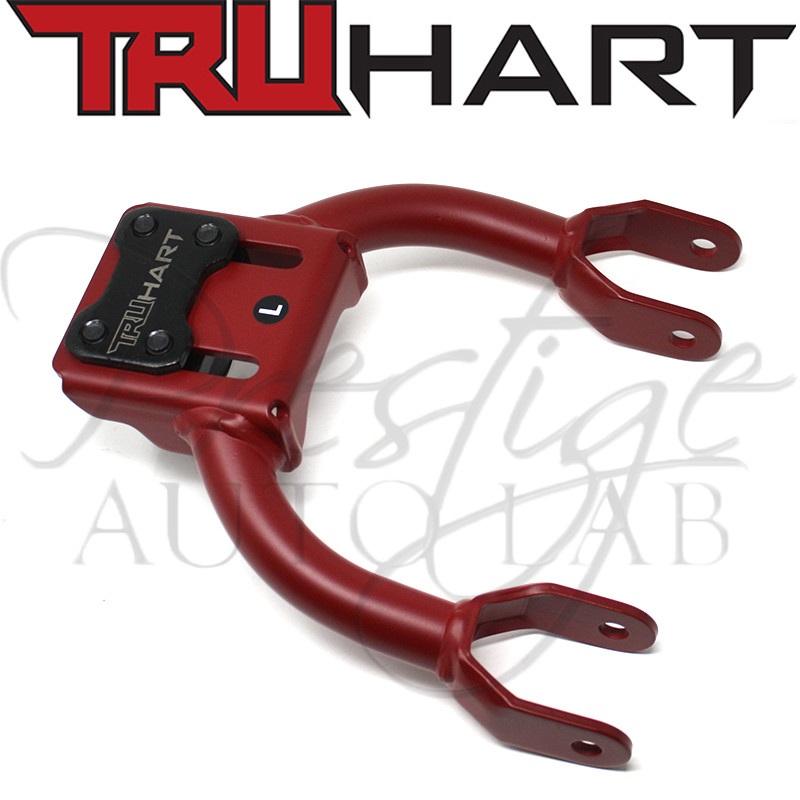 TruHart Front Adjustable Upper Camber Control Arms for Integra 94-01 DC2 EG RED