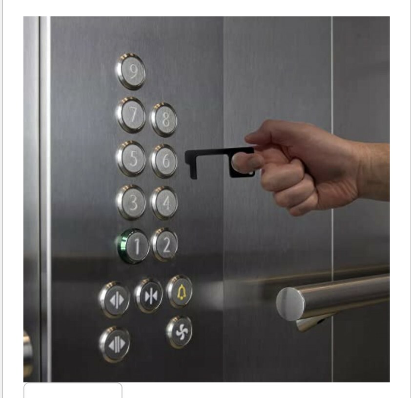 2 Pack HANDS FREE TOOL Safe No Touch Keys Chain, Stop Germs NEW