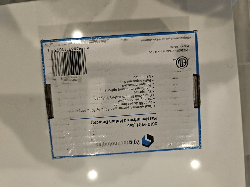 2GIG-TS1-E Wireless Touch Screen Keypad 2 Gig Secondary Keypad