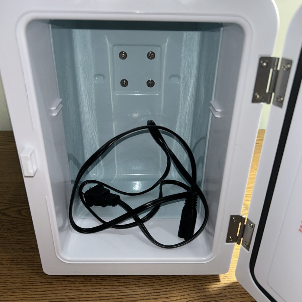 UberChill Mini Fridge Silver Personal Compact Refrigerator Unused