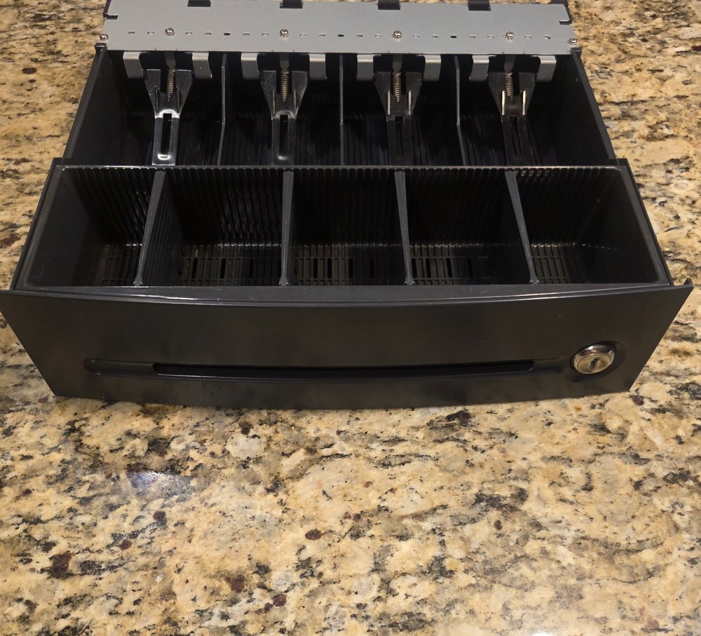 Sharp XE-A106 Cash Register Drawer with key & Change Insert