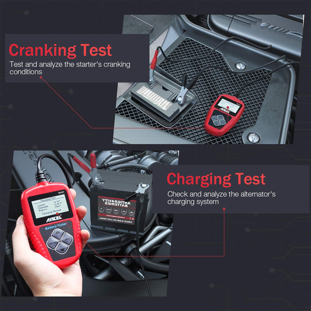 Ancel BA101 Battery Tester Automotive Load Digital Analyzer Bad Cell Test Tools