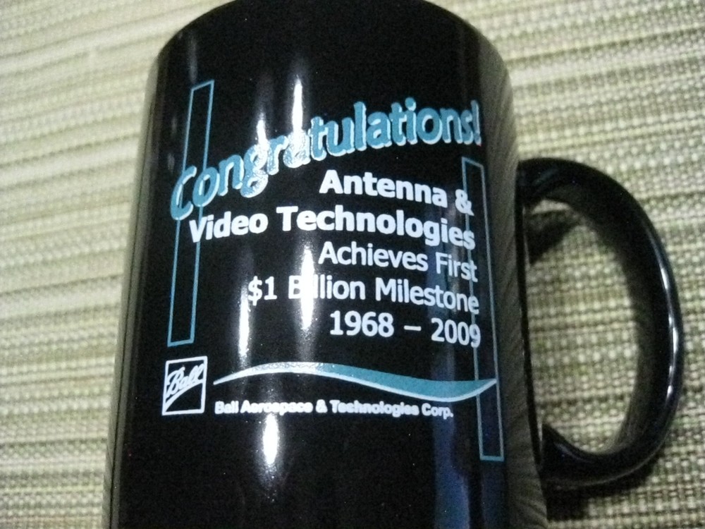 Ball Aerospace & Technologies Corp Coffee Cup - $1B 2009 (Lot#E101)