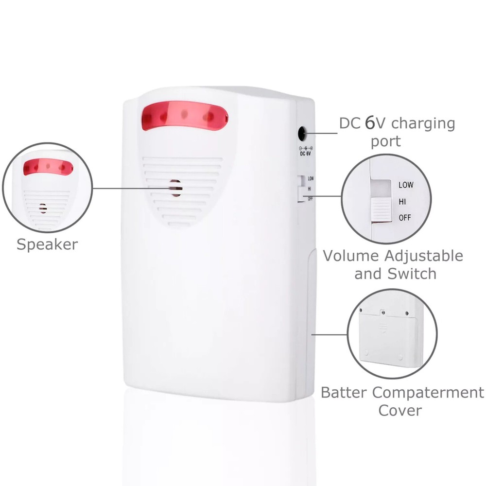 110db Infrared Motion Sensor Home Garage Alert Security System