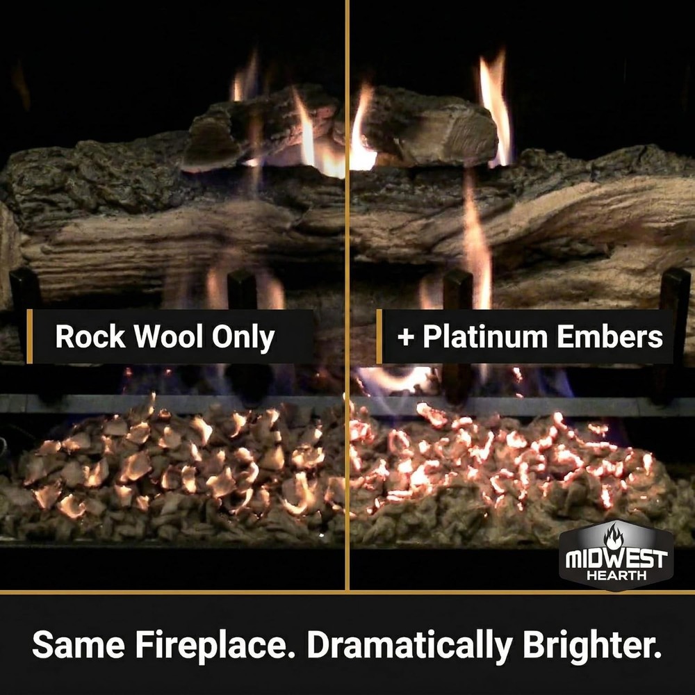 Gas Fireplace Embers