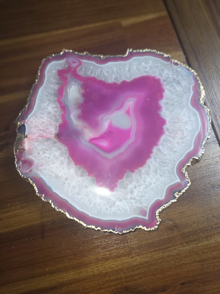 Pink Agate Slabs Rough Natural Stones Slice #62