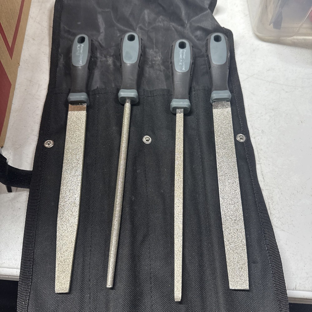 IPA 4 Piece 8″ Diamond Coated Industrial File Set Model #8108