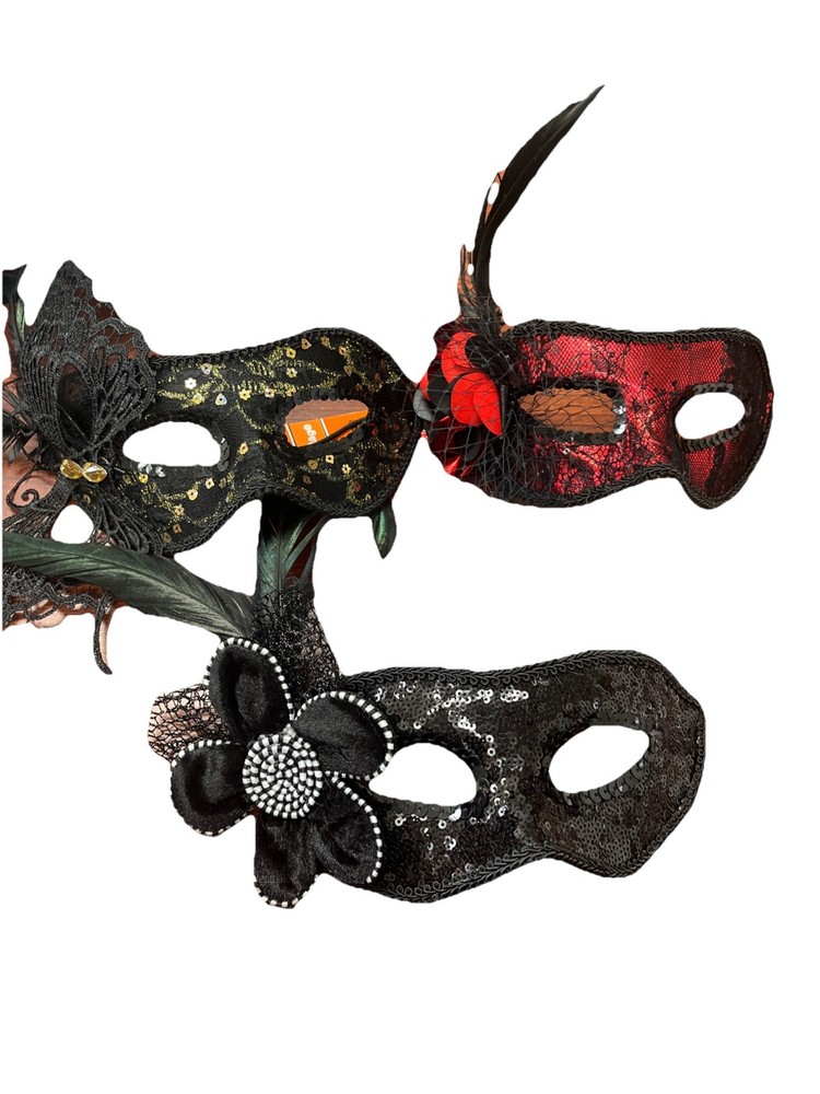 Spooky village Masquerade Mask 3 Piece
