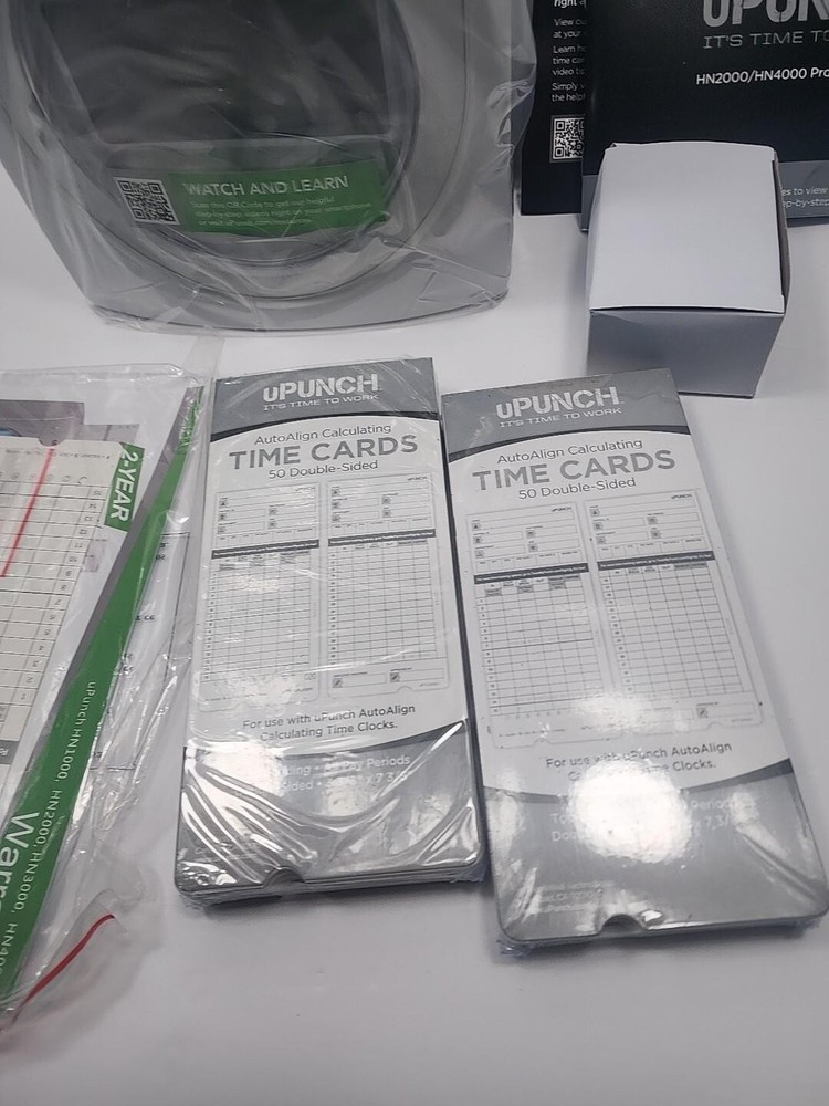 uPunch HN2500C Bundle Time Clock & 100 Time Cards