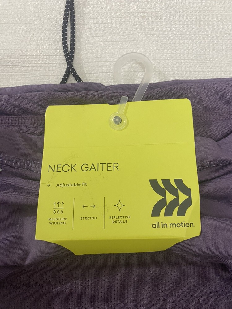 All In Motion - Purple Neck Gaiter Coverage