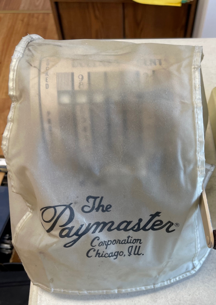 Vintage Paymaster Check Writer-Locked