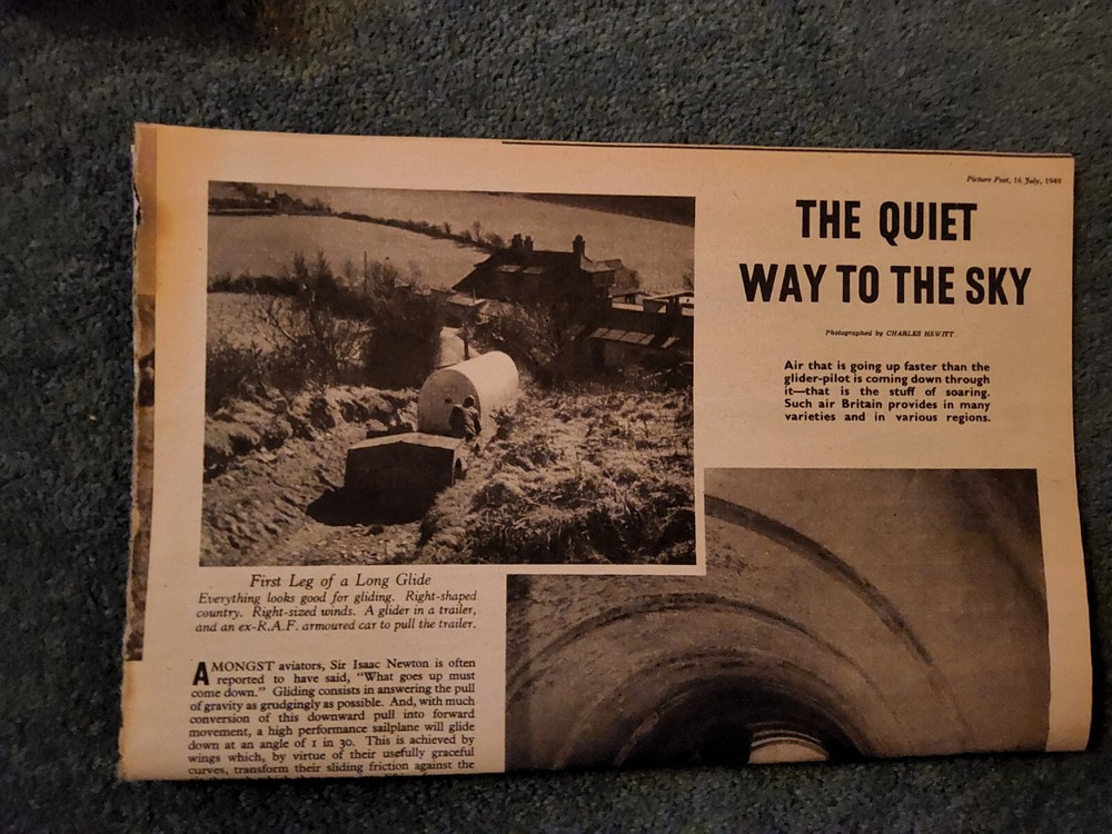 Sk99 Ephemera 1949 Article Gliding Glider Pilots