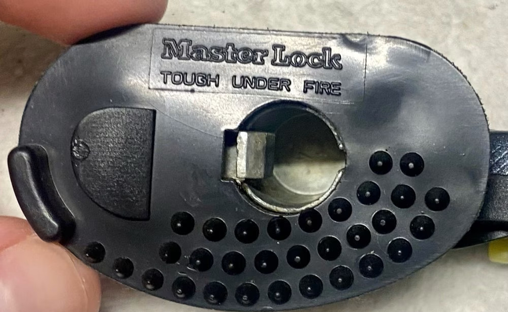 Used Masterlock Trigger Lock Keyed Different