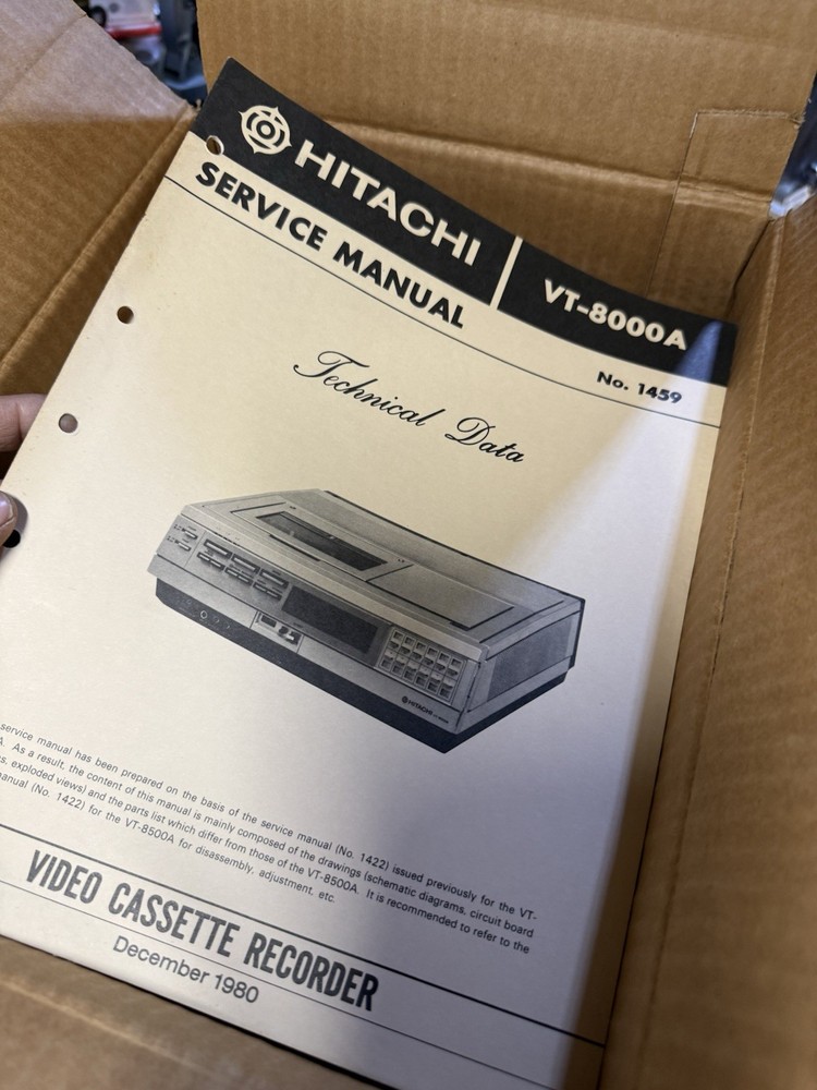 Original VCR Service Manuals