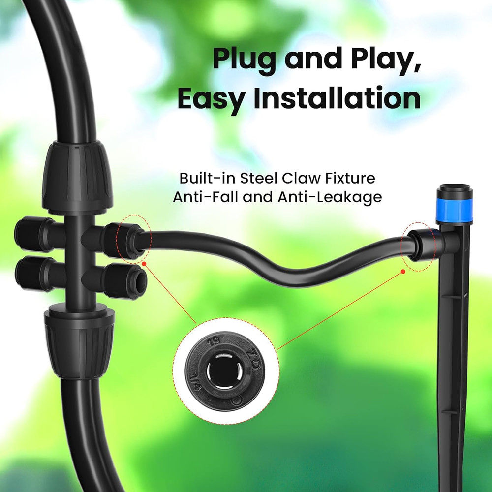 Drip Irrigation System,Quick Connector Garden Watering System Automatic Sprinkle