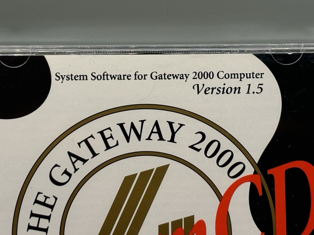 Gateway Start Pack Version 1.7 System CD 2000 Computer Software Drivers Sealed
