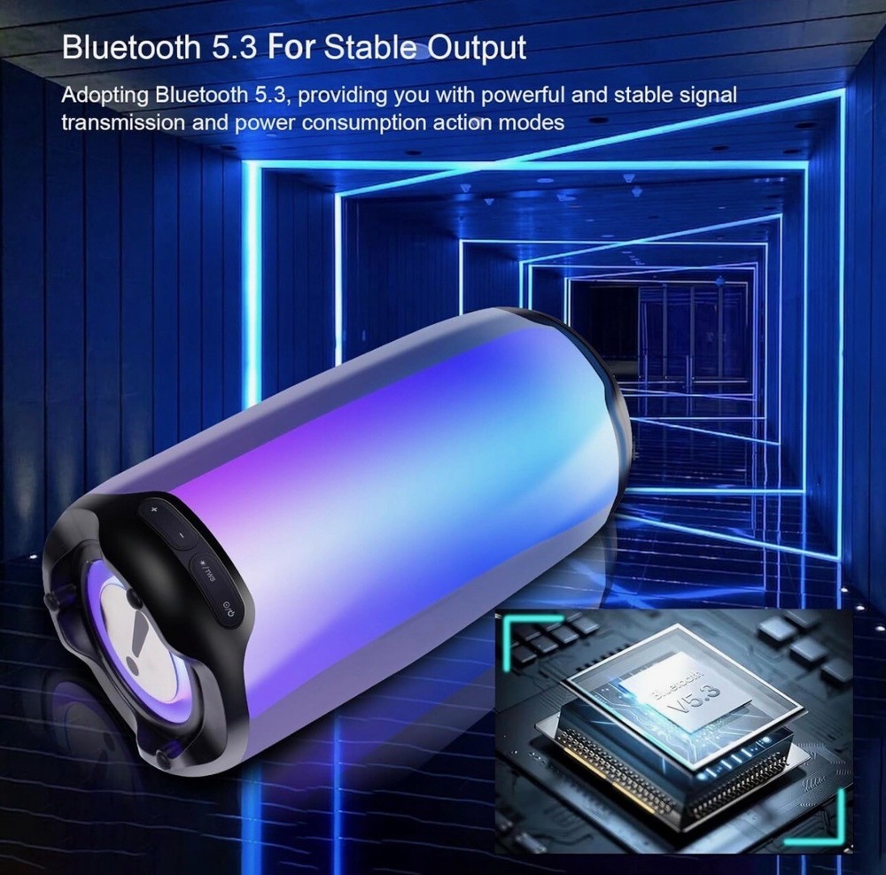 Bluetooth Speaker, Portable Karaoke Machine With 2 Wireless Microphones