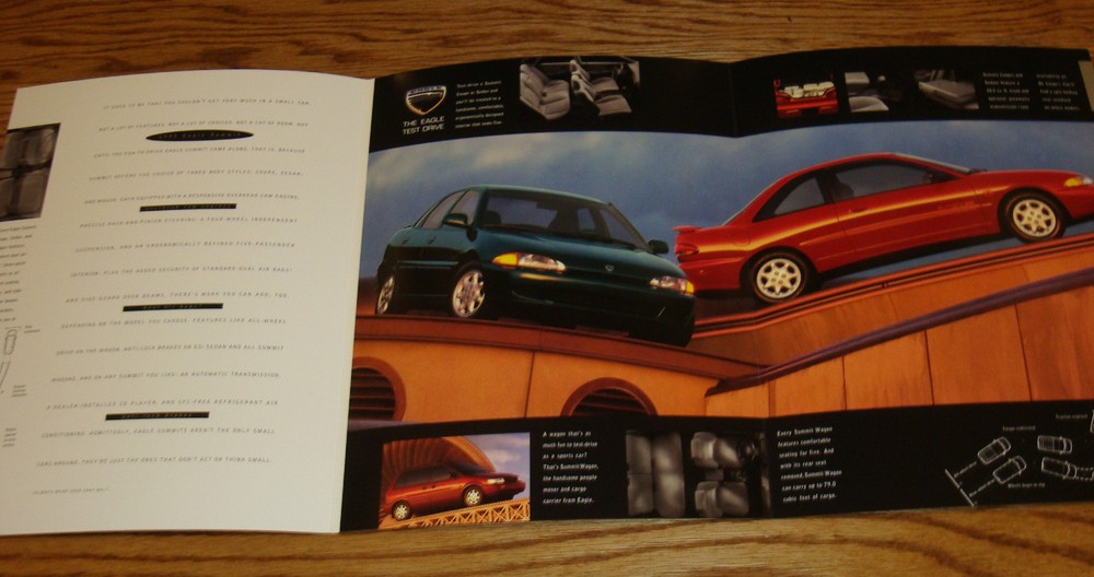 Original 1995 Eagle Summit Foldout Sales Brochure 95