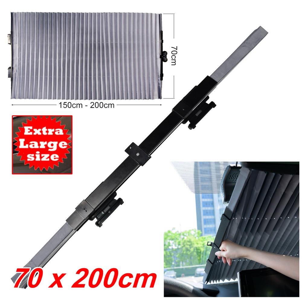 Front Car Retractable Windshield Sun Shade Visor SUV Window Folding Block Cover