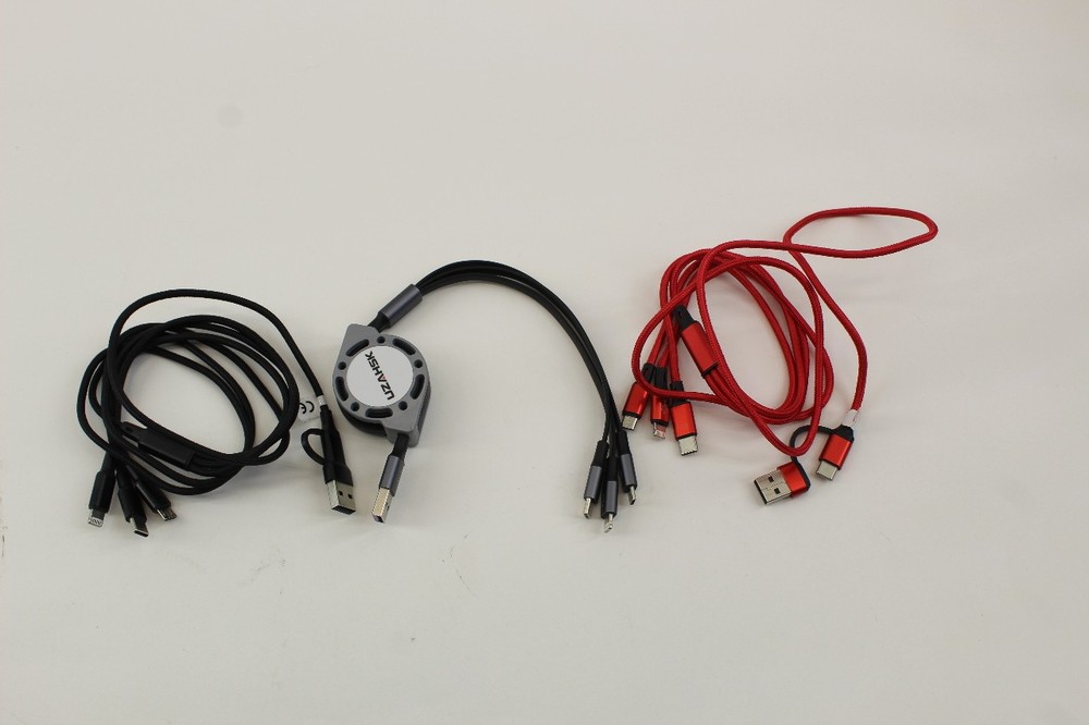 Multi Charging Cables USB-A & C to USB-C / iPhone / Micro USB / Quan 3 New