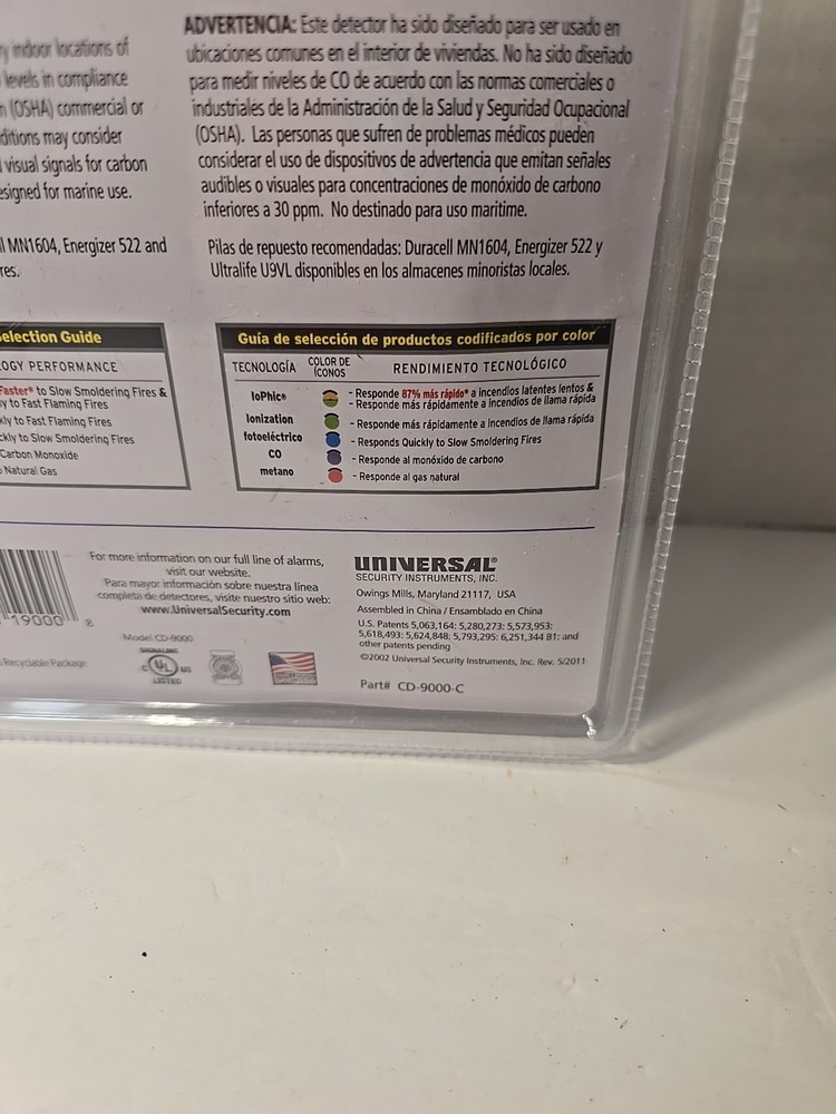 Universal Carbon Monoxide Alarm