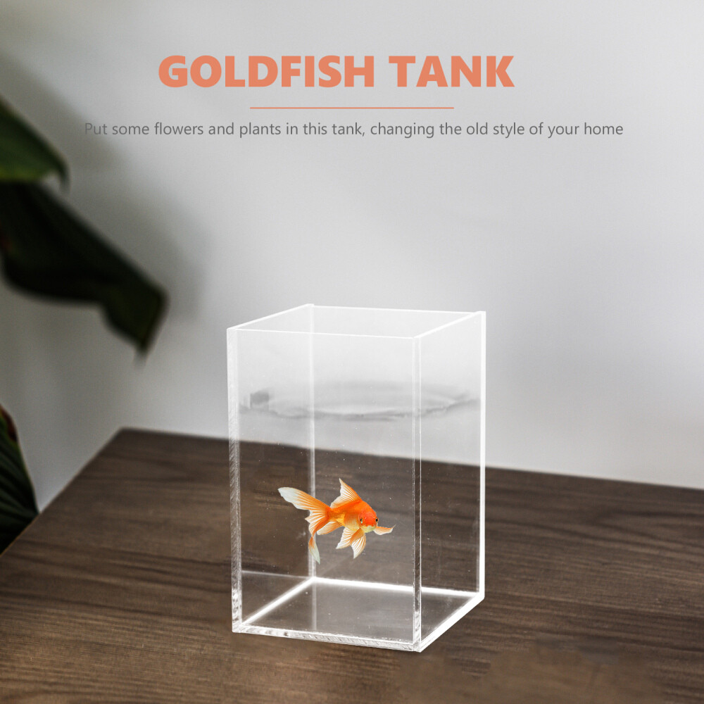 Desktop Fish Tank Small Aquarium Betta for Acrylic Medium Office
