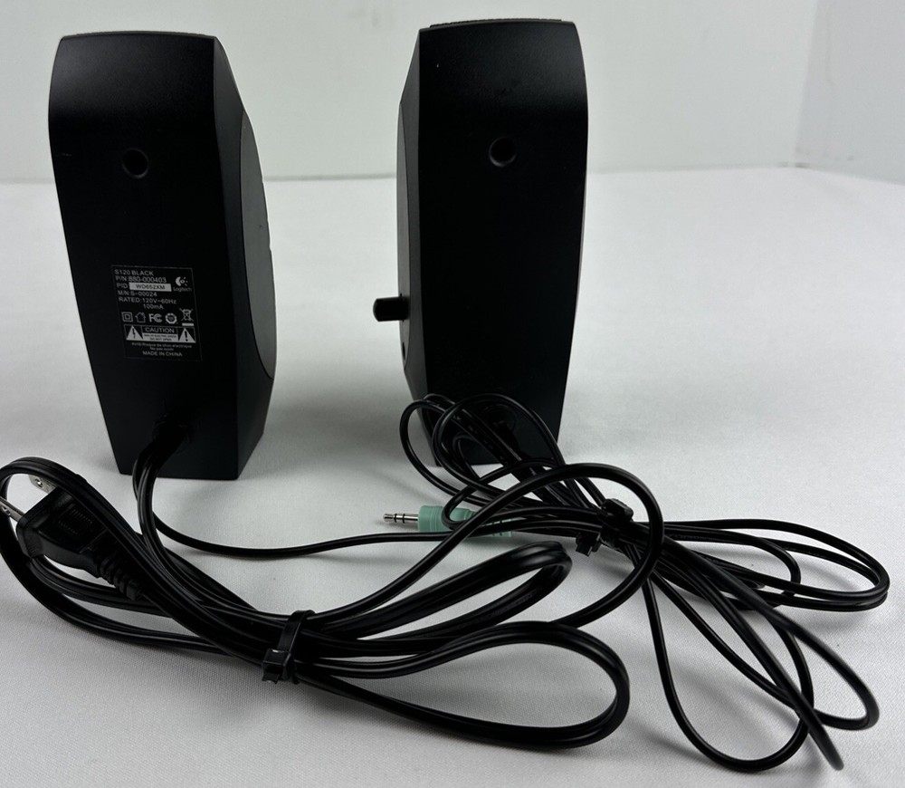 Logitech S120 Desktop Speaker System Black