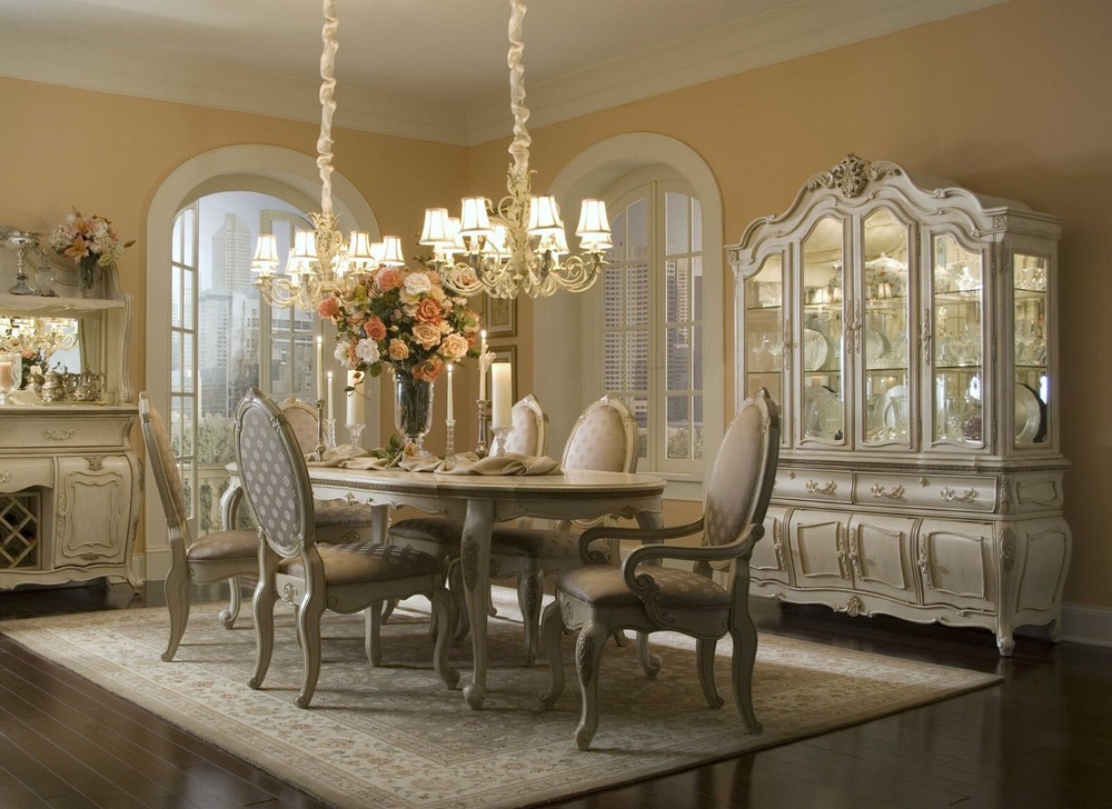 AICO by Michael Amini Lavelle Blanc 9PC dining room set