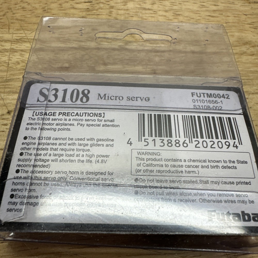 FUTABA S3108 MICRO SERVO