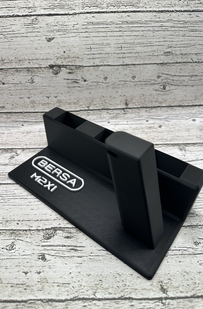 Custom Polymer Display Stand for Bersa M2XI – 3‑Mag Holders