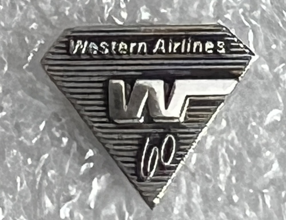 Western Airlines Sterling Silver Lapel Hat Pin