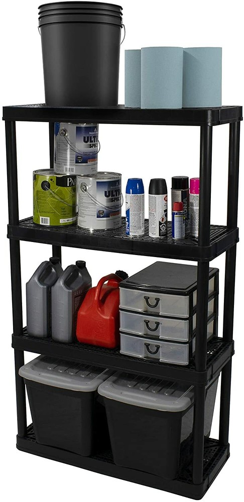Multi Purpose Medium Duty Indoor Garage Storage Organizer Shelves