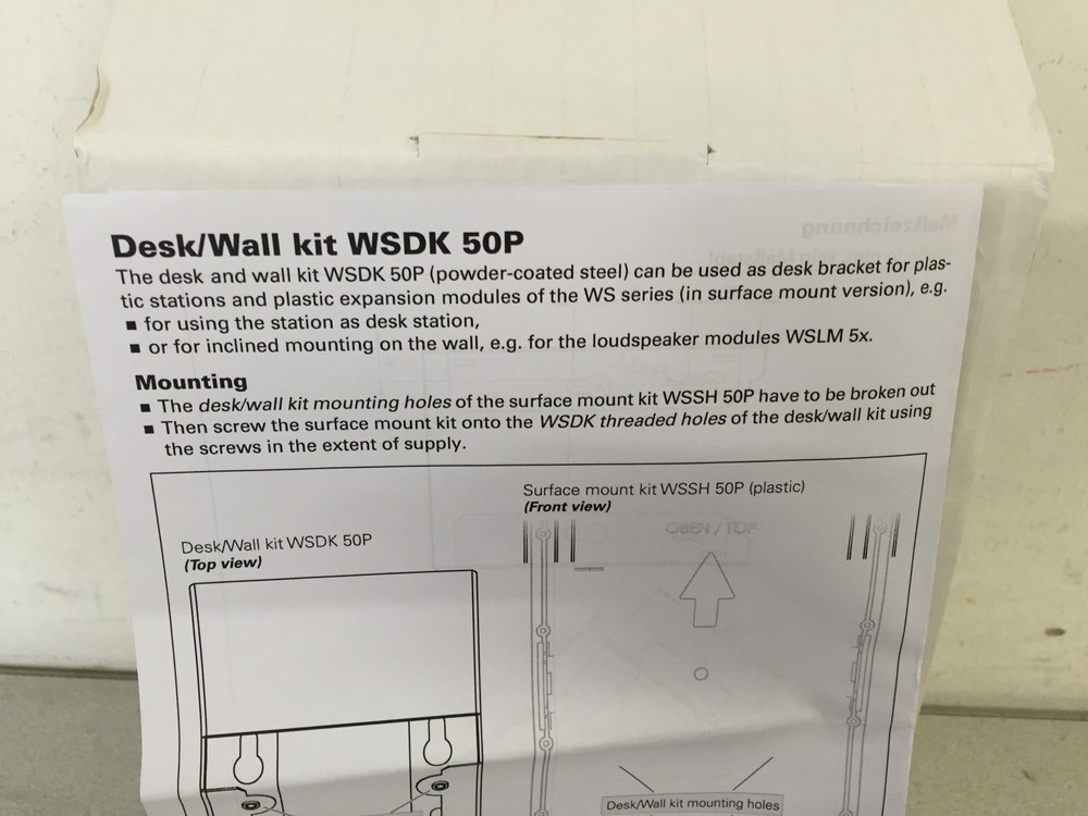 COMMEND - INTERCOM DESKTOP & WALL MOUNT BRACKET KIT - WSDK50P - *BRAND NEW*
